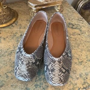 Corso Como faux snakeskin flats, 8m